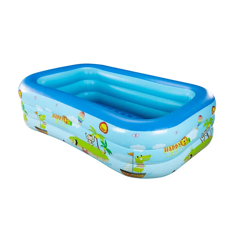 Cross-border Blue and White Inflatable Swimming Pool Thickened Household Adult Swimming Pool Baby Swimming Pool Toy Play Pool