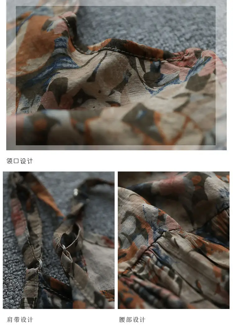 2025 Floral Long Skirt Dress with Large Hem — feature 14