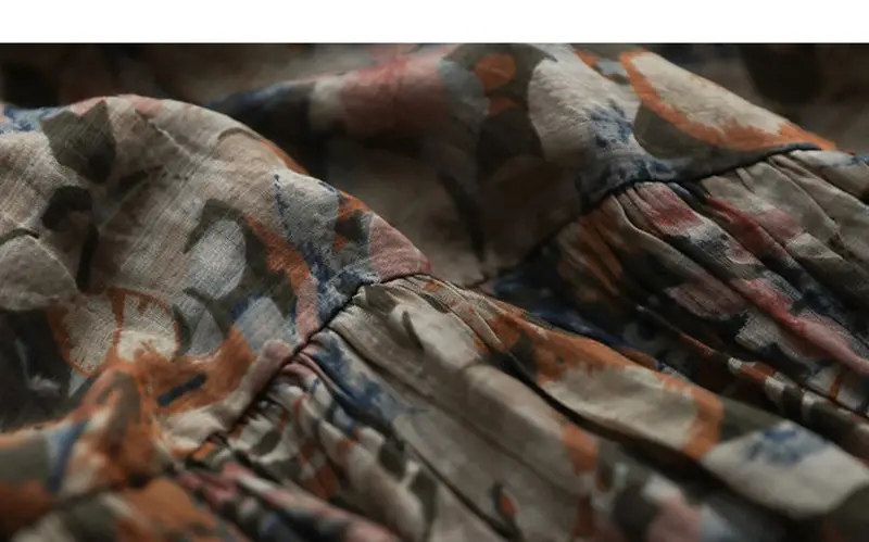 2025 Floral Long Skirt Dress with Large Hem — feature 2