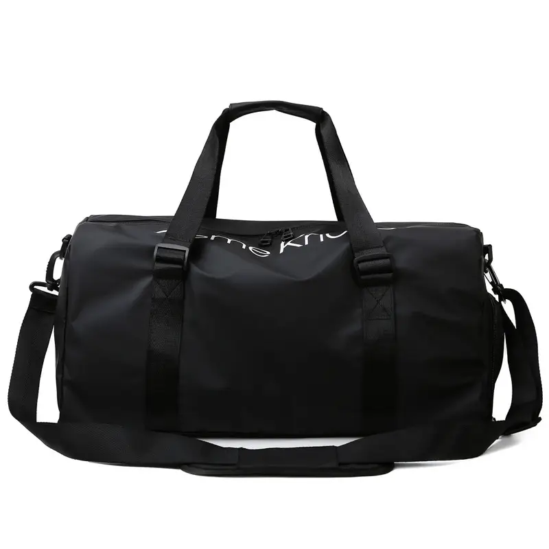 Men's Grey 100% Nylon Yoga Travel Bag with One Shoulder