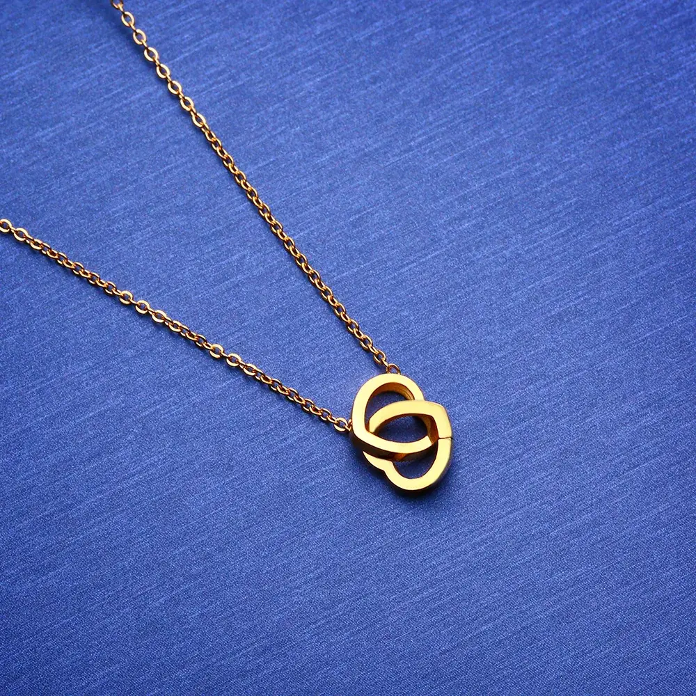 Stainless Steel Heart Clavicle Necklace for Women - Image 9