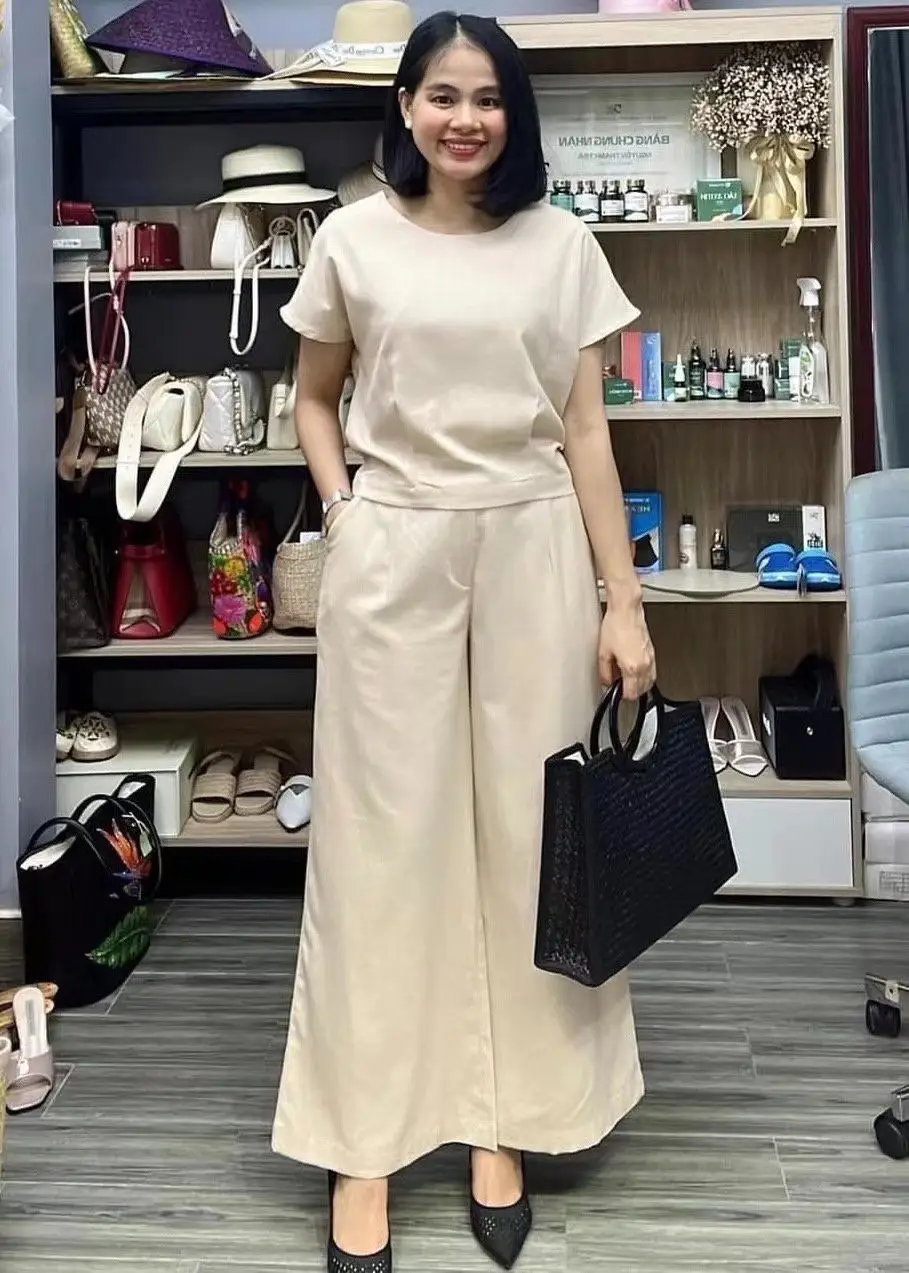 Women Cross-Border Solid Color 2-Piece Suit White - Image 13
