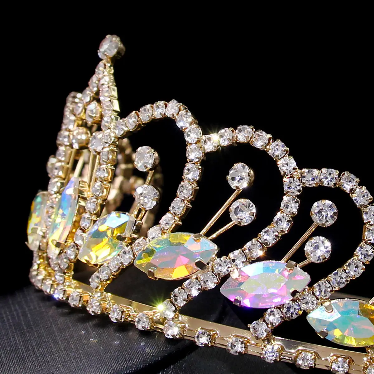 European Rhinestone Wedding Crown for Girls & Pageants - Image 5