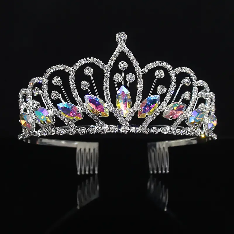 European Rhinestone Wedding Crown for Girls & Pageants - Image 2