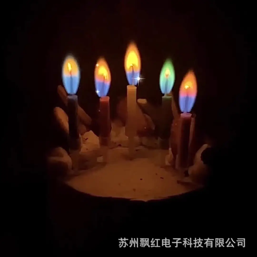 Factory wholesale colorful flame birthday cake candle South Korea children party colorful atmosphere layout ins creative — feature 7