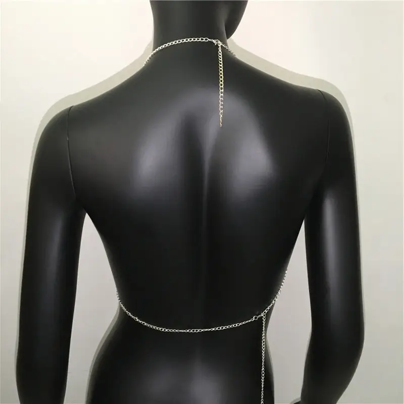 Metal Rhinestone Strap Top for Women — feature 20