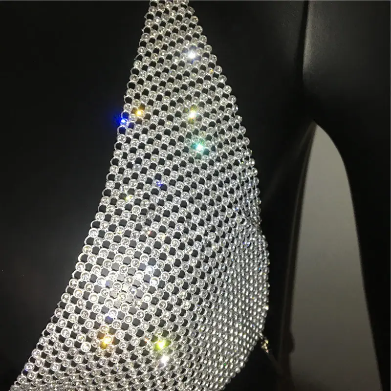 Green Rhinestone Crossbody Bra for Women — feature 16