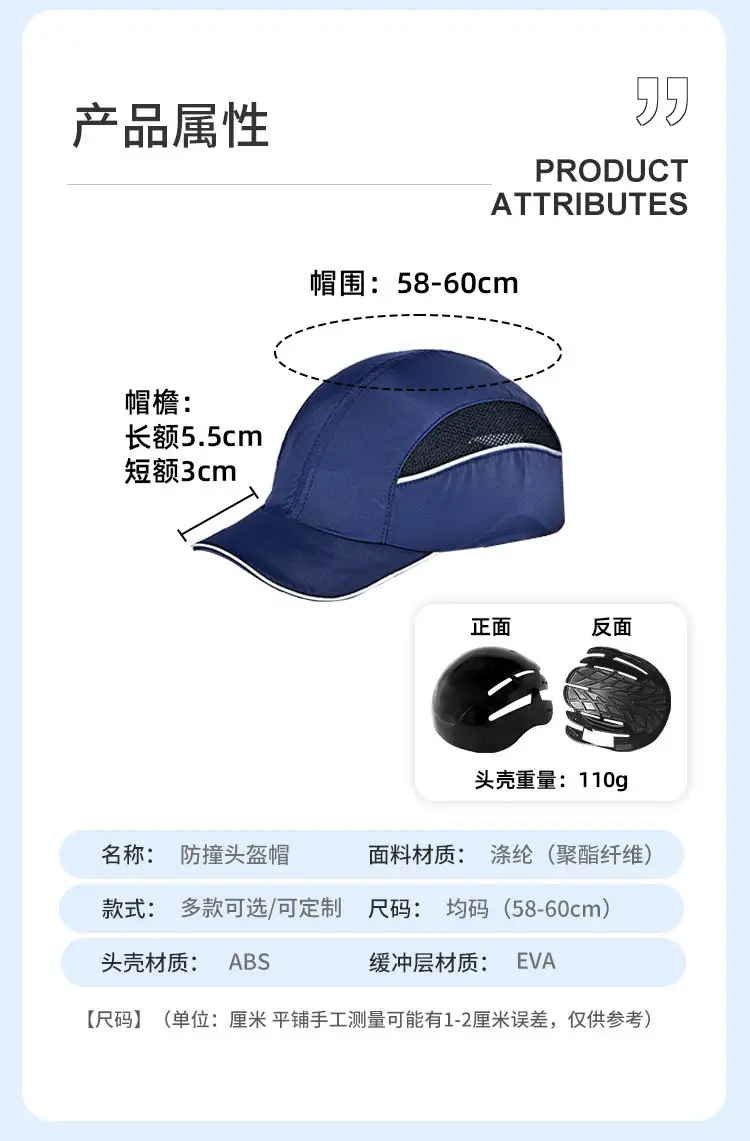 Lightweight Flame-Retardant Baseball Cap En812 — feature 7