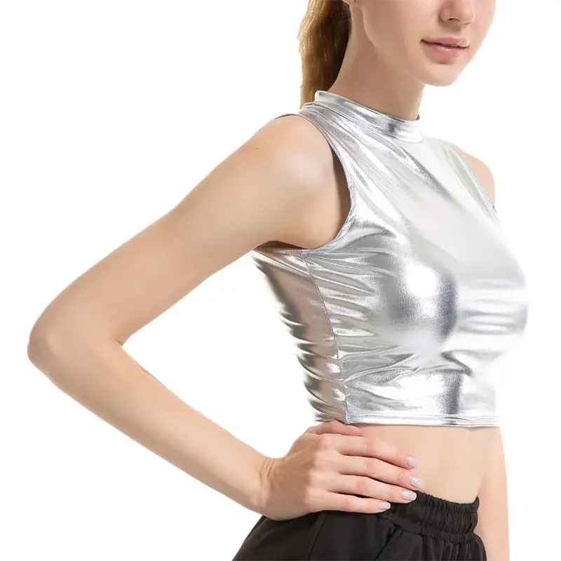Glossy Pink Top Vest 2025 Summer Nightclub Style β feature 6