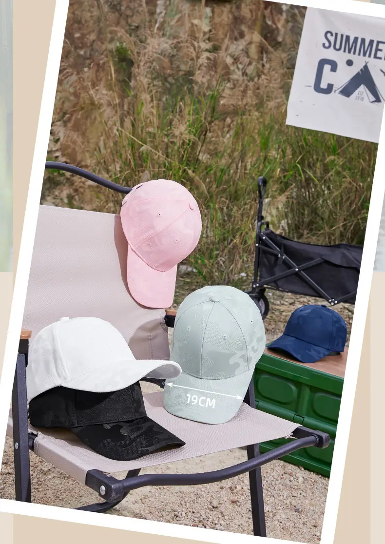 Men Women Blue Camo Baseball Cap Quick Dry — feature 11