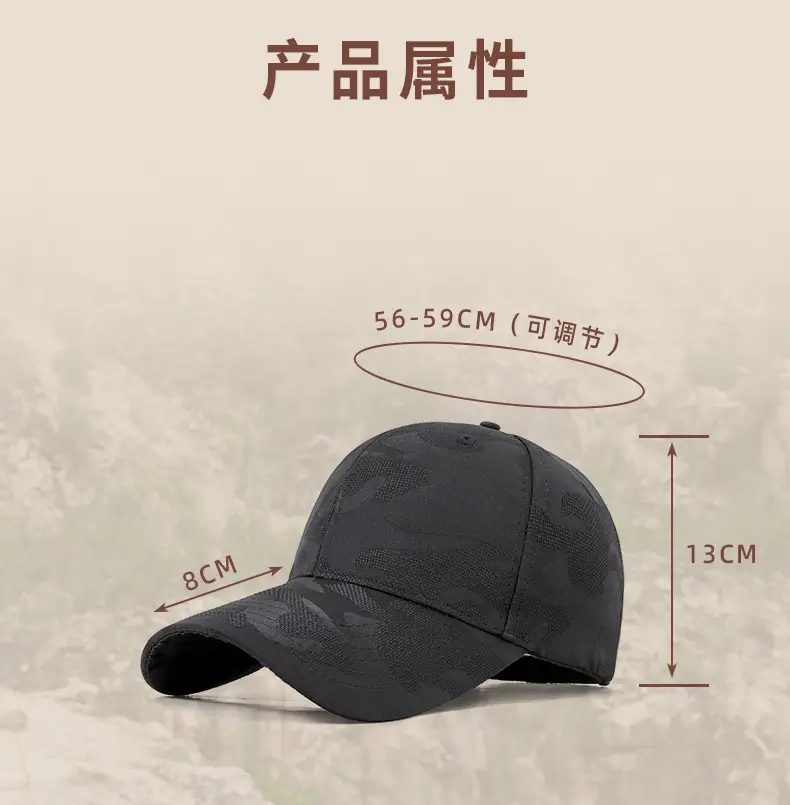 Men Women Blue Camo Baseball Cap Quick Dry — feature 24