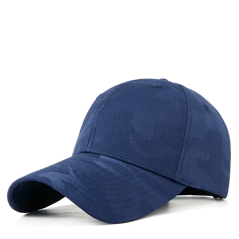 Men Women Blue Camo Baseball Cap Quick Dry