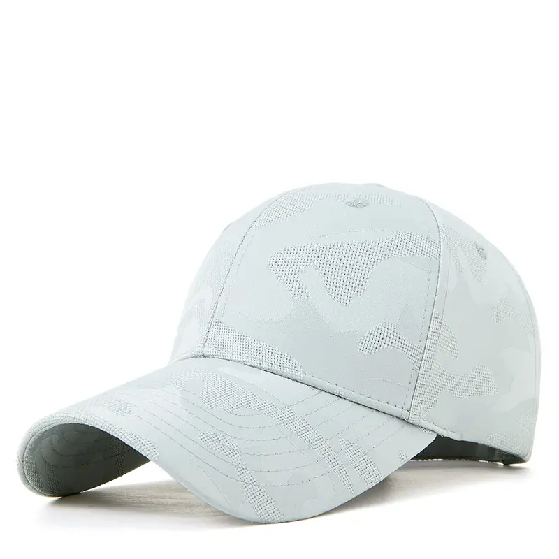 Men Women Blue Camo Baseball Cap Quick Dry
