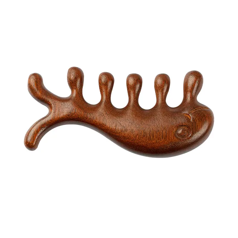 Golden Sandalwood Dolphin Massage Comb