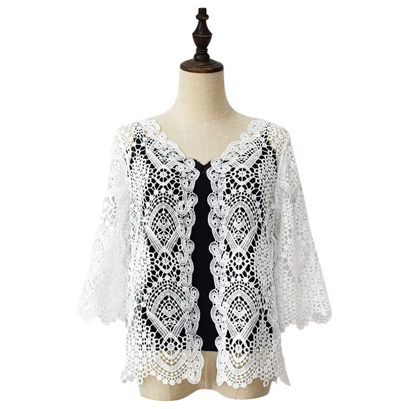 New Summer Lace Cardigan Sun Protection 3/4 Sleeve - Image 6