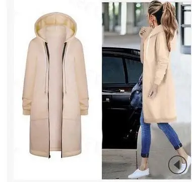 Black Full-Zip Hooded Sweatshirt Women - Image 12