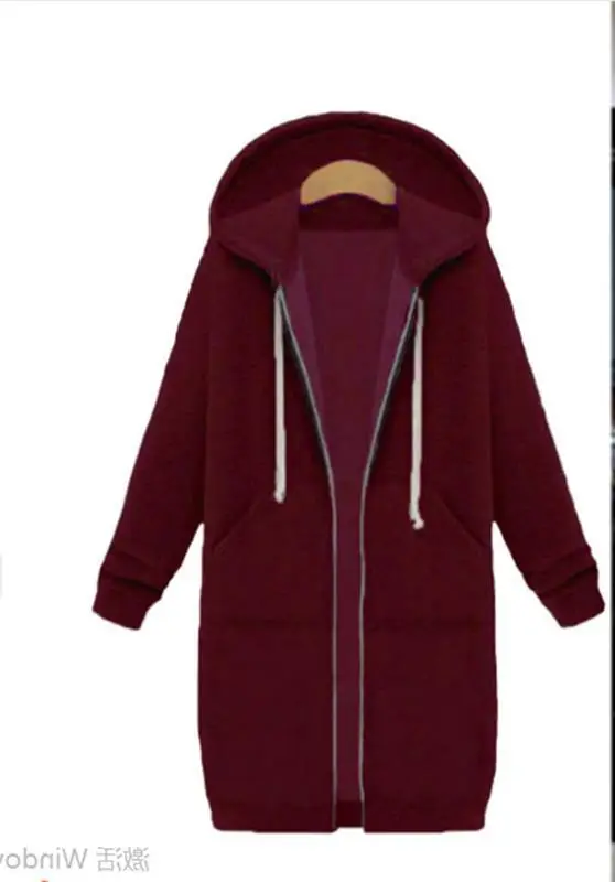 Black Full-Zip Hooded Sweatshirt Women - Image 14