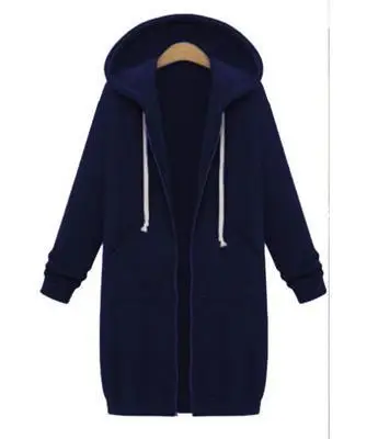 Black Full-Zip Hooded Sweatshirt Women — feature 53