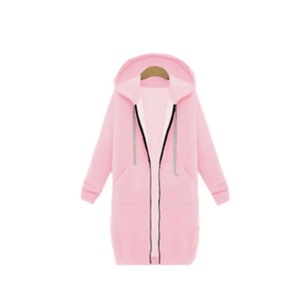 Black Full-Zip Hooded Sweatshirt Women — feature 54