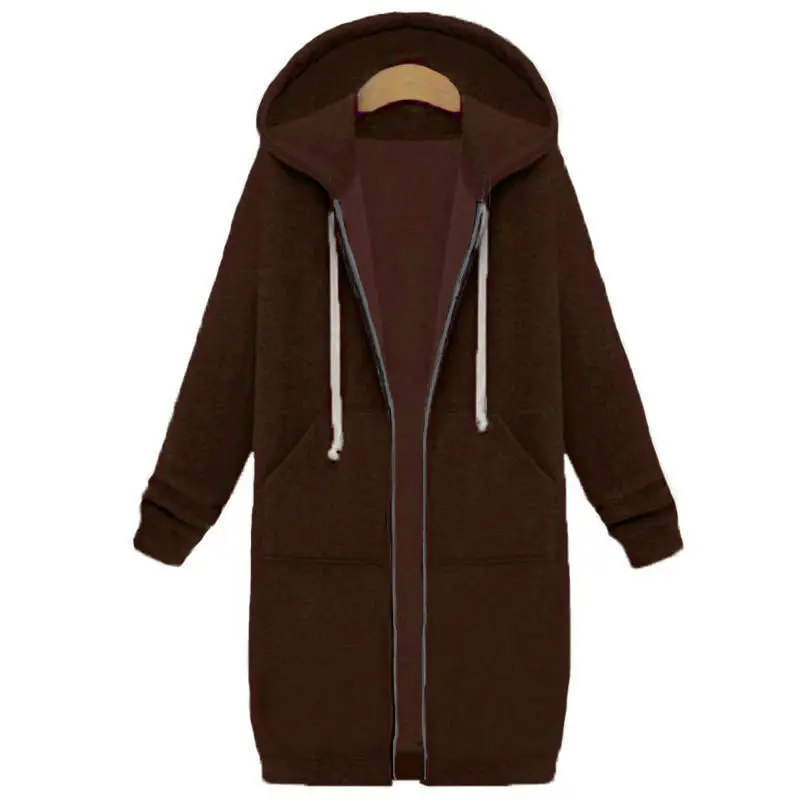 Black Full-Zip Hooded Sweatshirt Women - Image 10