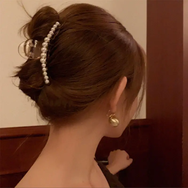 Black K-Style Hair Clip for Women Summer 2021