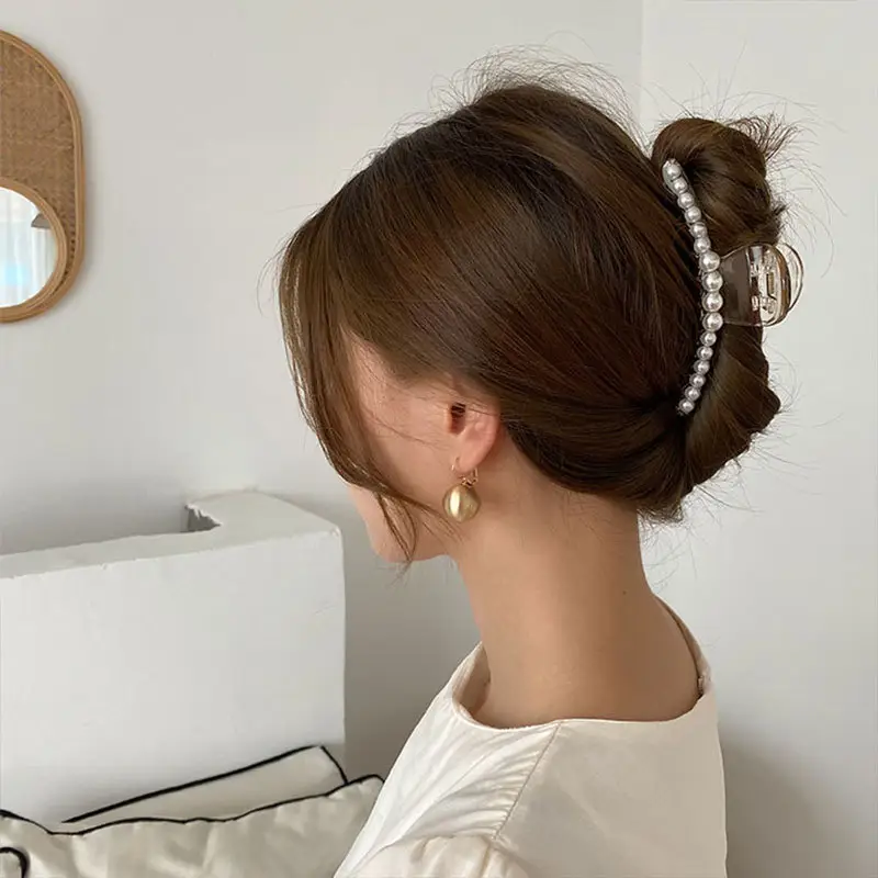 Black K-Style Hair Clip for Women Summer 2021