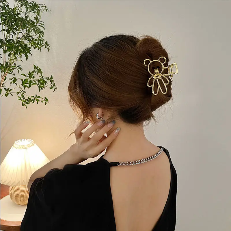 Black K-Style Hair Clip for Women Summer 2021