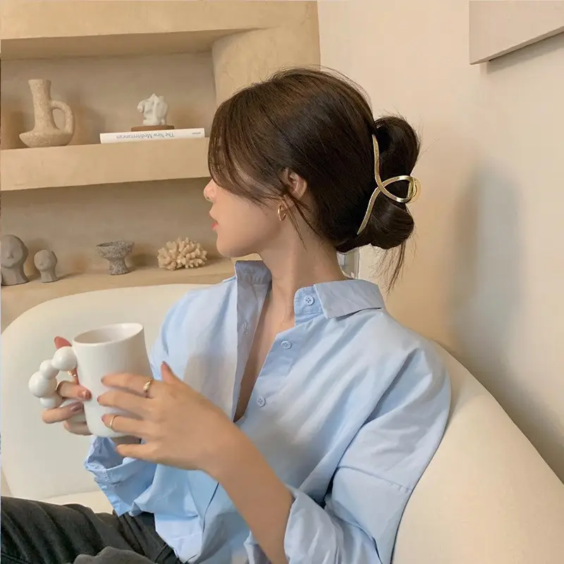 Black K-Style Hair Clip for Women Summer 2021