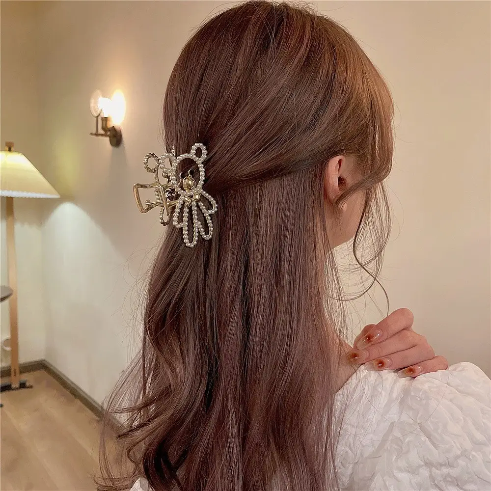 Black K-Style Hair Clip for Women Summer 2021