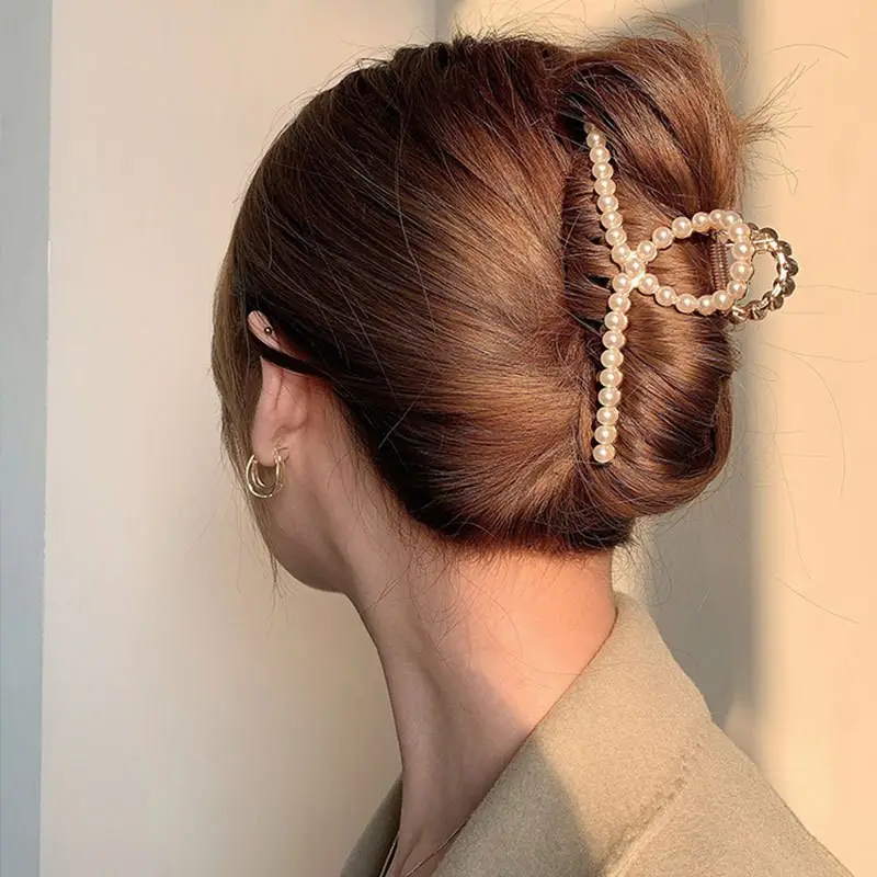 Black K-Style Hair Clip for Women Summer 2021