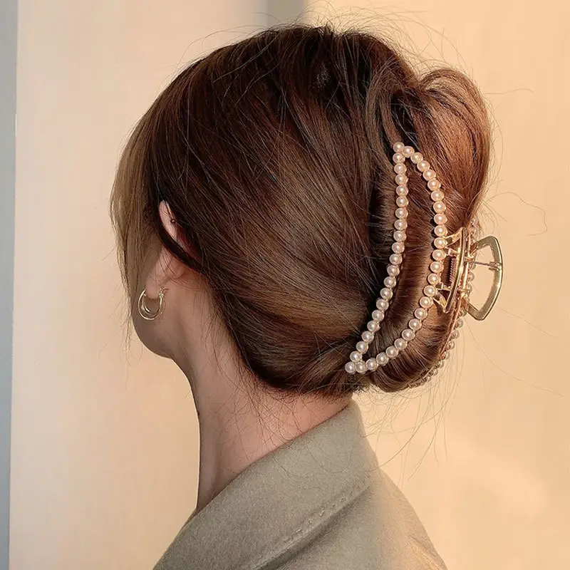 Black K-Style Hair Clip for Women Summer 2021