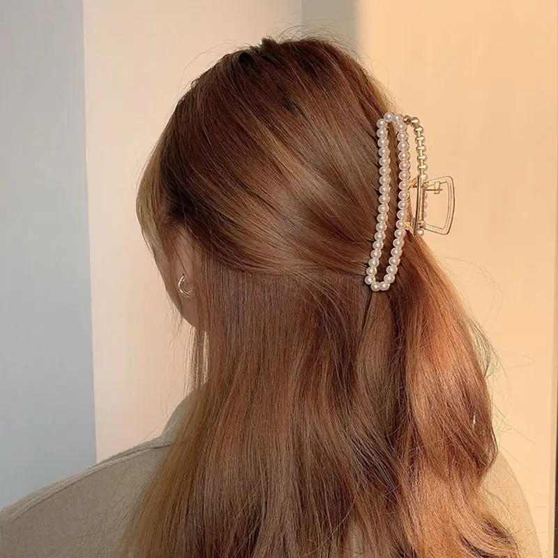 Black K-Style Hair Clip for Women Summer 2021