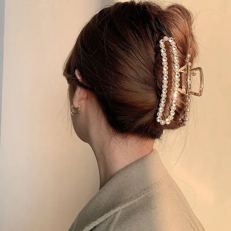 Black K-Style Hair Clip for Women Summer 2021