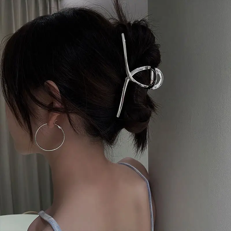 Black K-Style Hair Clip for Women Summer 2021
