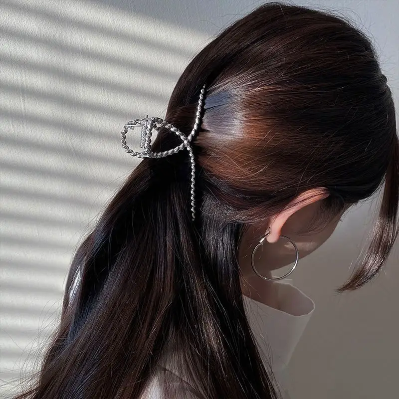 Black K-Style Hair Clip for Women Summer 2021