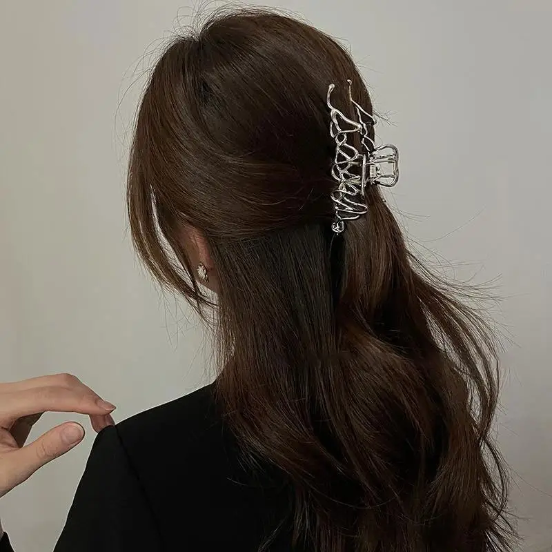 Black K-Style Hair Clip for Women Summer 2021