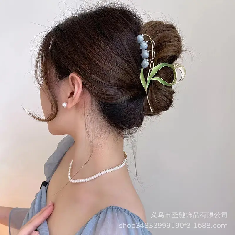 Black K-Style Hair Clip for Women Summer 2021
