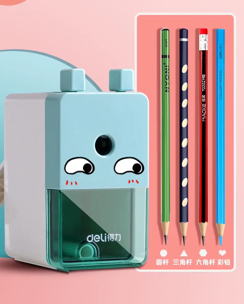 Deli 71158 hand pencil sharpener manual pencil sharpener wholesale pencil sharpener small automatic lead Wholesale — feature 3