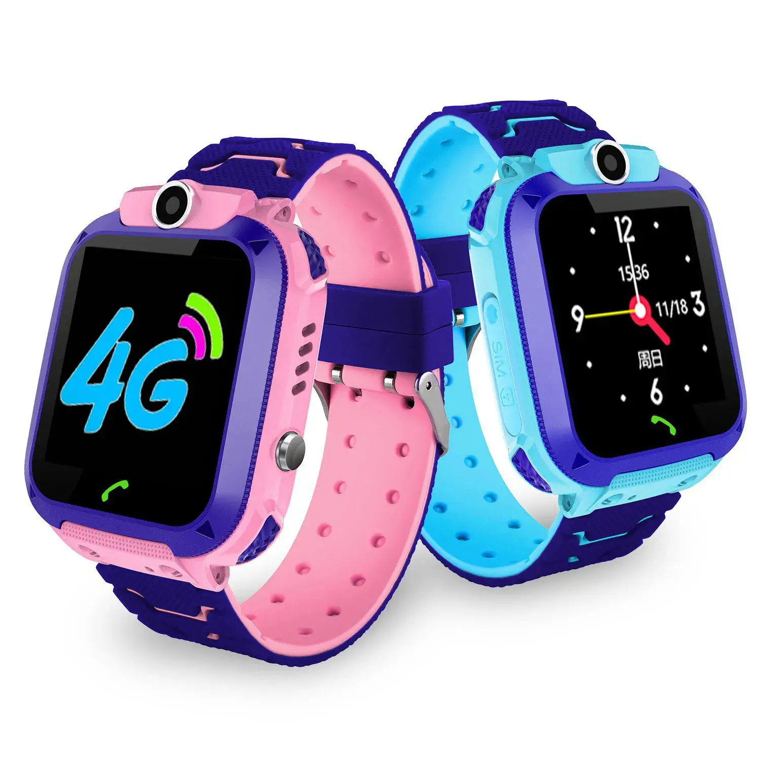 Kids Smart Watch Blue Waterproof 4g