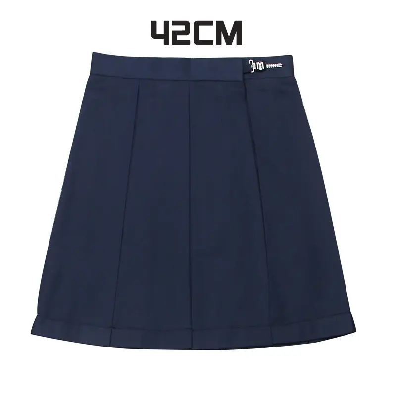 Gray Pleated Skirt 48CM Preppy Style - Image 10
