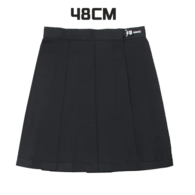 Gray Pleated Skirt 48CM Preppy Style - Image 4
