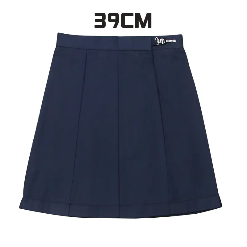 Gray Pleated Skirt 48CM Preppy Style - Image 9