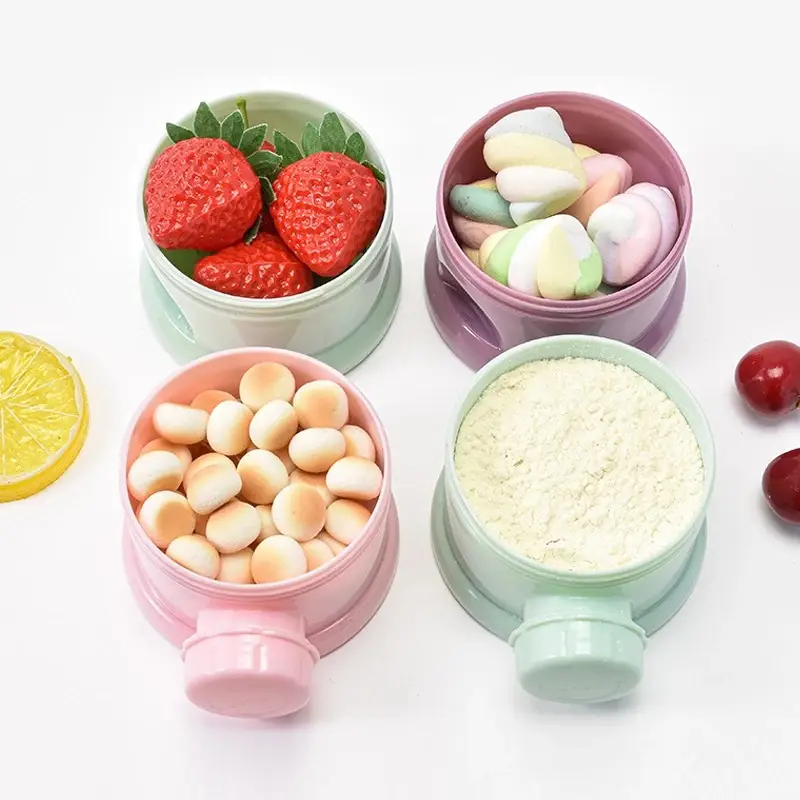 Portable Four-Layer Baby Milk Powder Compartment