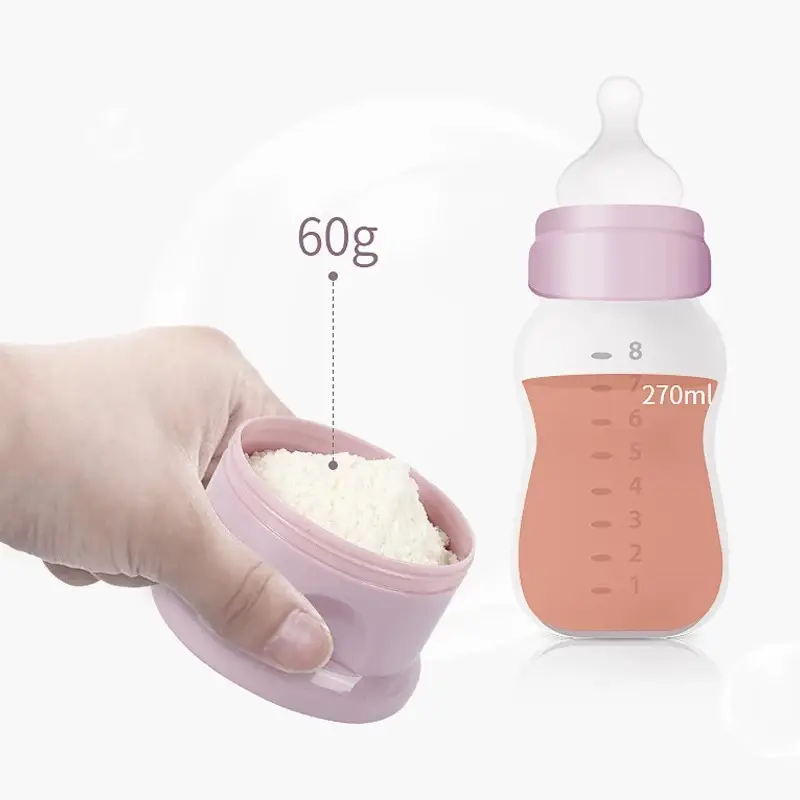 Portable Four-Layer Baby Milk Powder Compartment