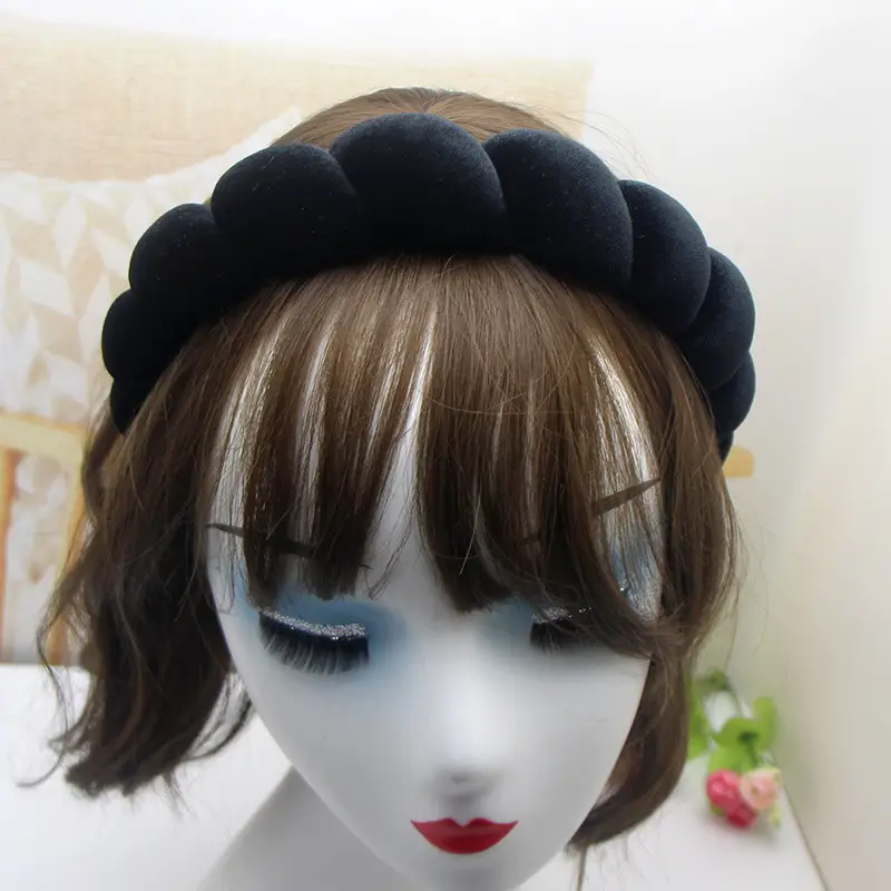 Velvet Twist Hair Hoop for Women Brown