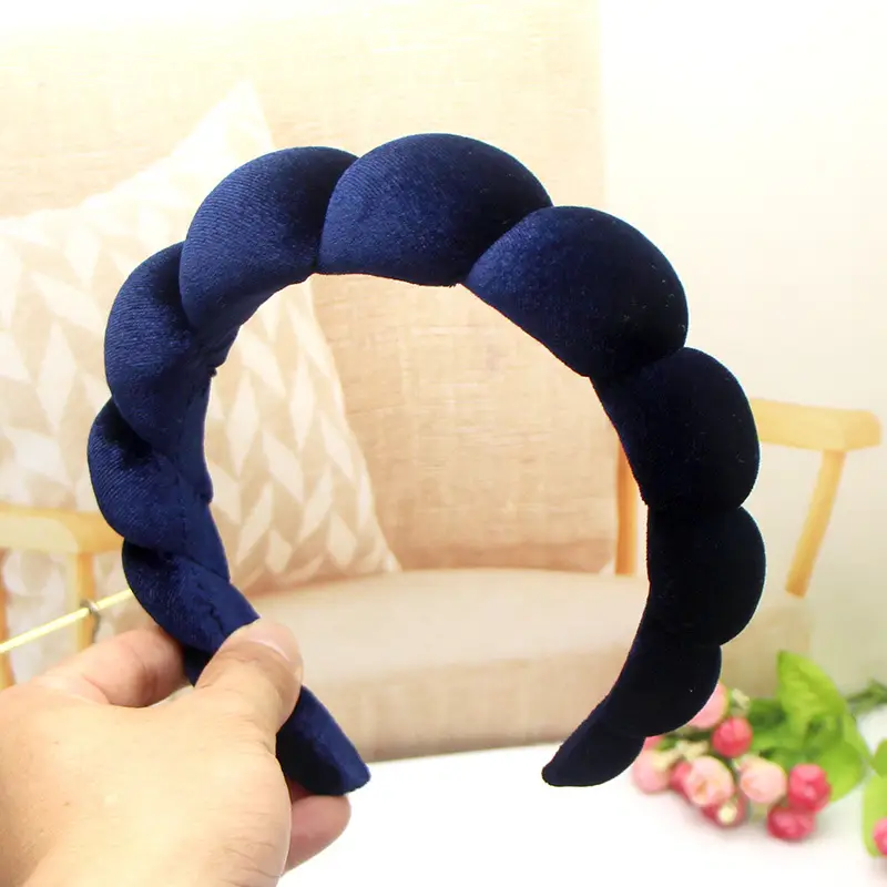 Velvet Twist Hair Hoop for Women Brown