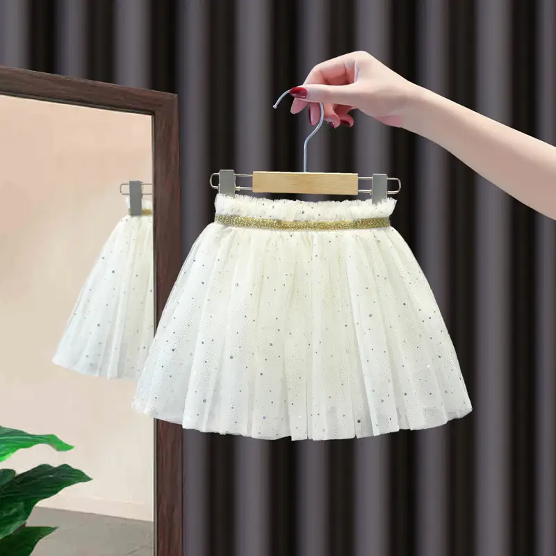 White Polka Dot Baby Skirt for Girls Summer - Image 6