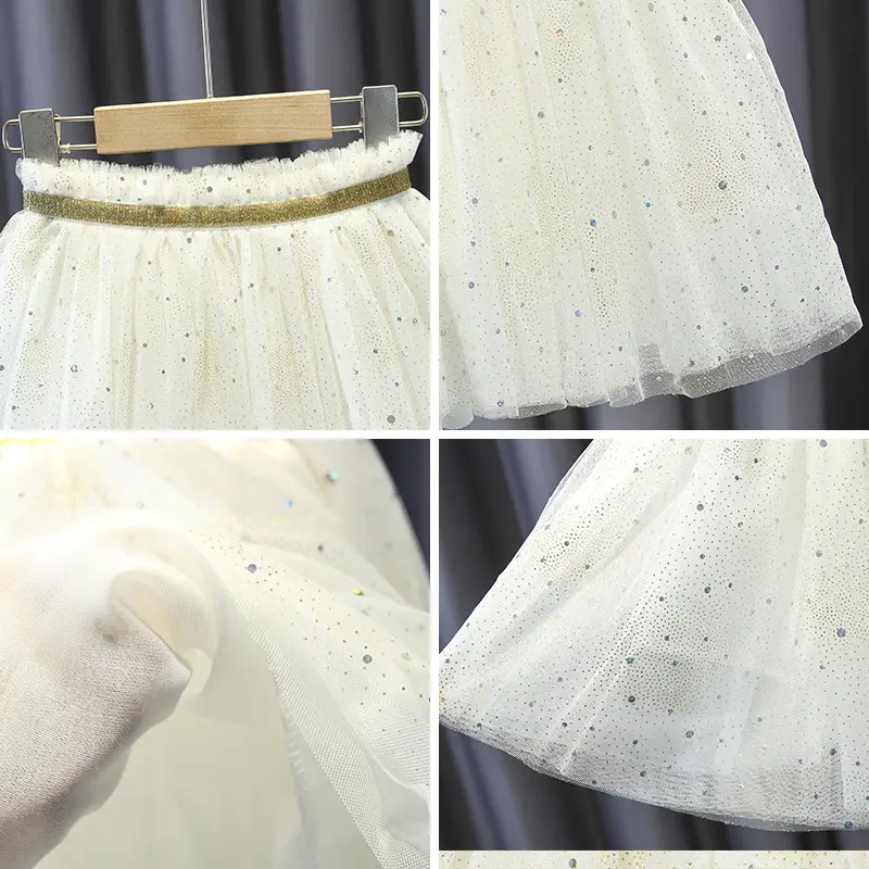 White Polka Dot Baby Skirt for Girls Summer - Image 7