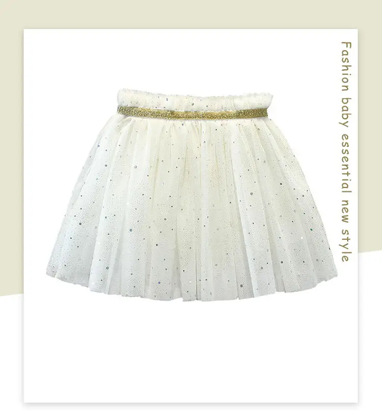 White Polka Dot Baby Skirt for Girls Summer — feature 1