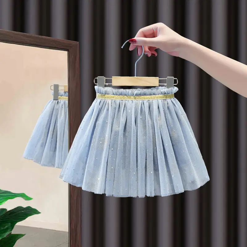 White Polka Dot Baby Skirt for Girls Summer - Image 2